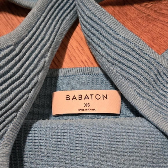 Aritzia Sculpt Knit Tank, blue, size XS - Picture 3 of 3